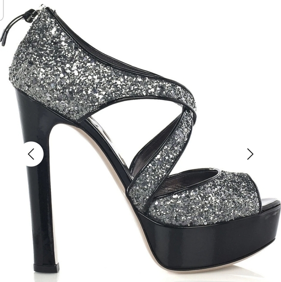 Miu miu glitter platform heels 37 - Picture 2 of 8